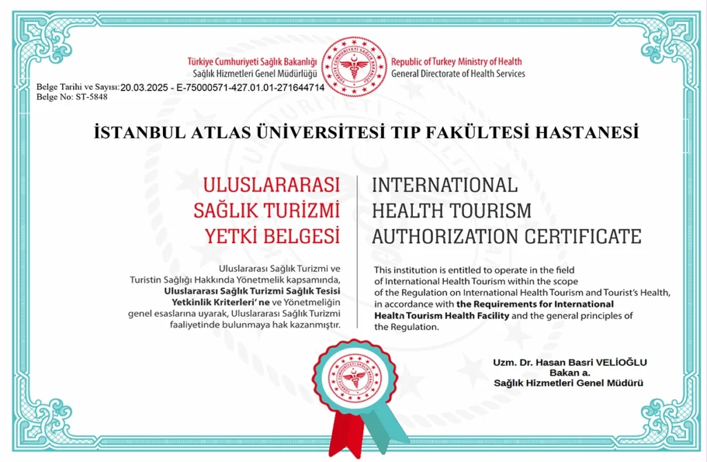 Atlas-Sağlık Turizmi Yetki Belgesi-2